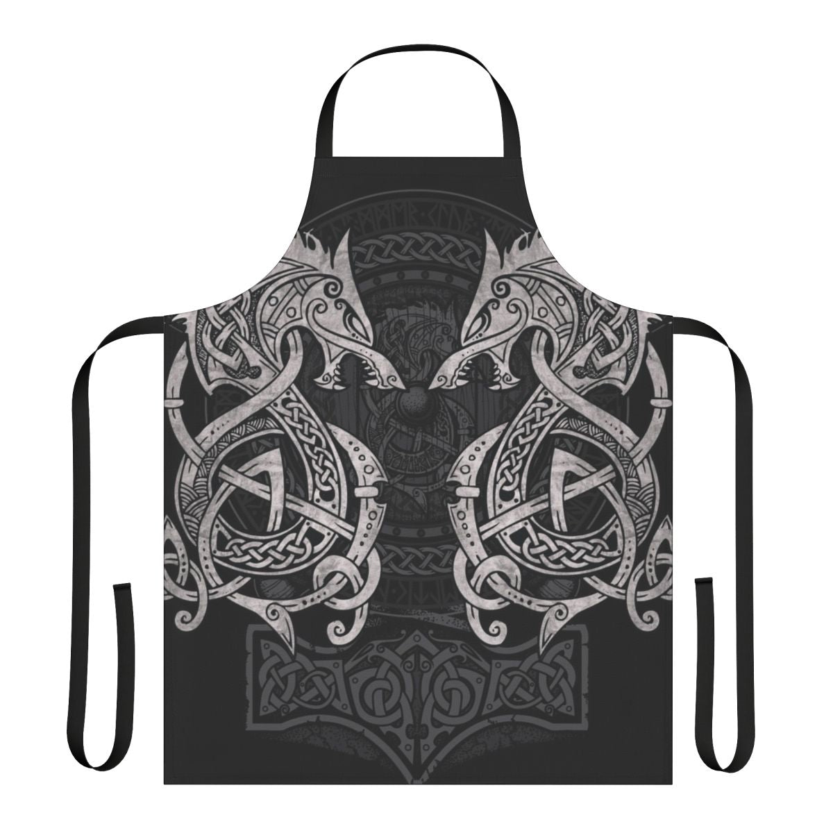 Mythical wolf apron featuring Fenrir from Norse mythology