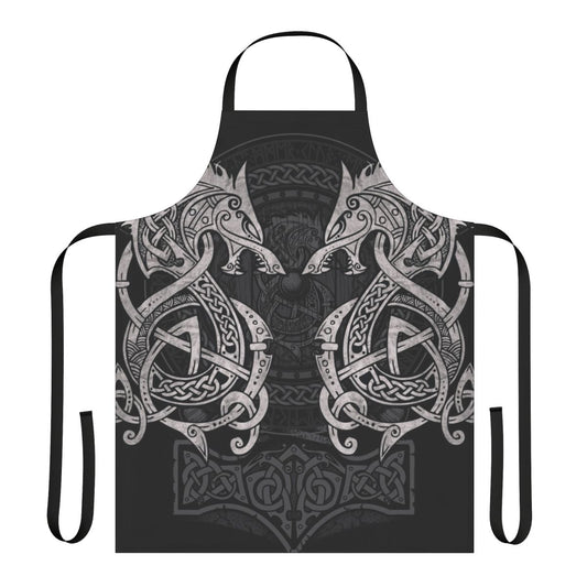 Mythical wolf apron featuring Fenrir from Norse mythology