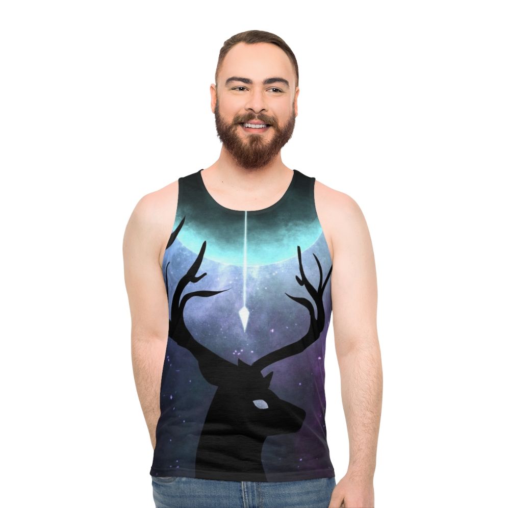 Mythological Actaeon Illustration Unisex Tank Top