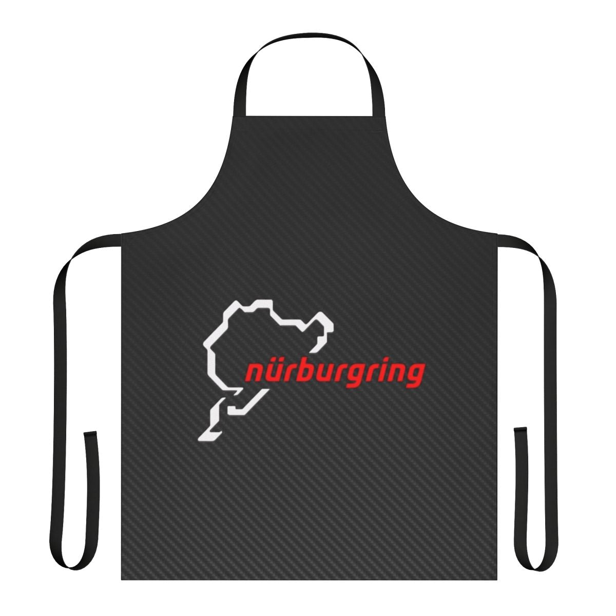 Carbon fiber apron with white and red design, inspired by Nürburgring racing circuit