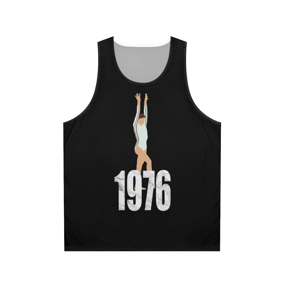 Nadia Comaneci gymnastics unisex tank top