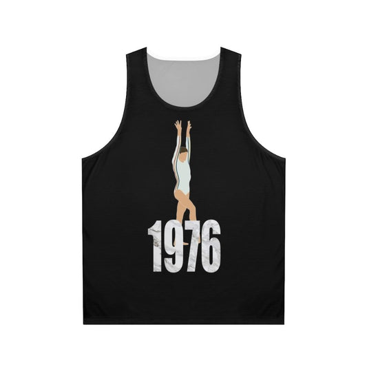 Nadia Comaneci gymnastics unisex tank top