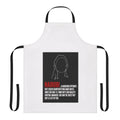 Apron featuring lineart design and quotes inspired by the popular TV series Money Heist and the character Nairobi.
