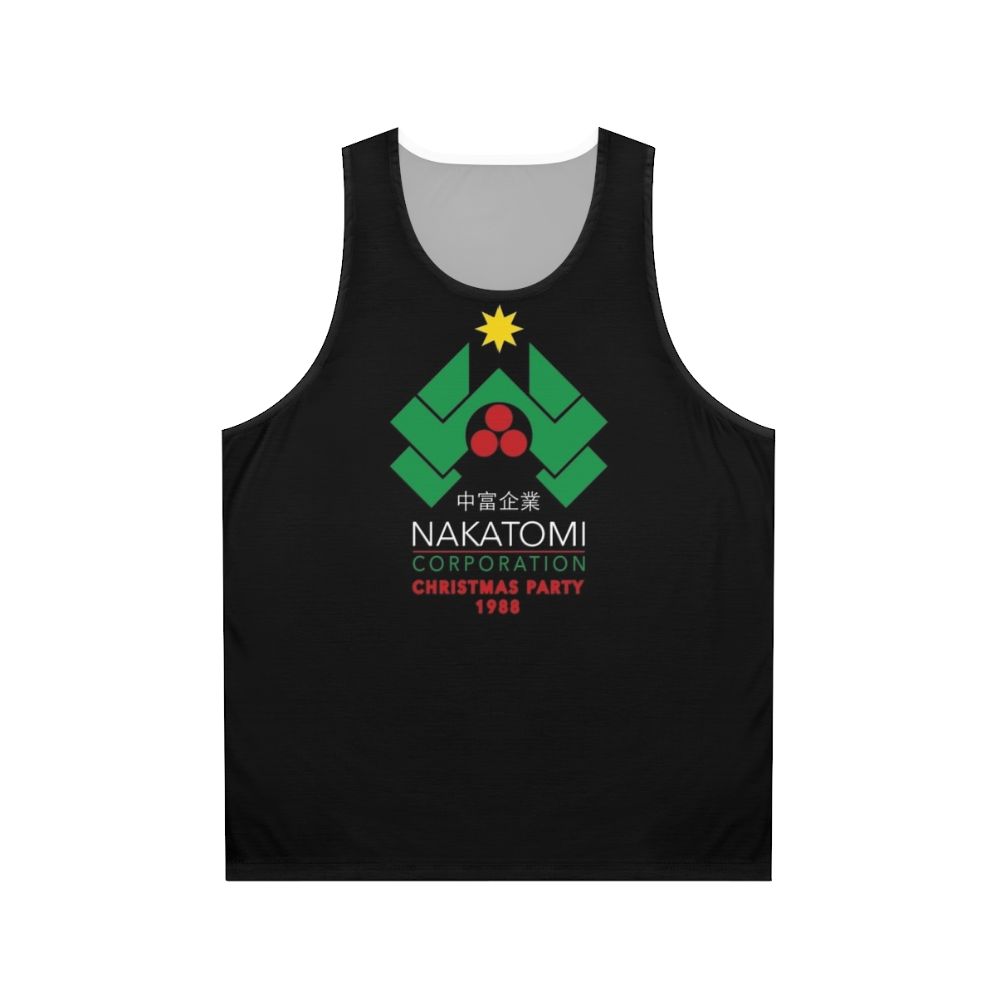 Nakatomi Corporation Christmas party unisex tank top inspired by the Die Hard movie