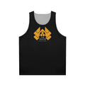Nakatomi Plaza unisex tank top with distressed Japanese graphic design