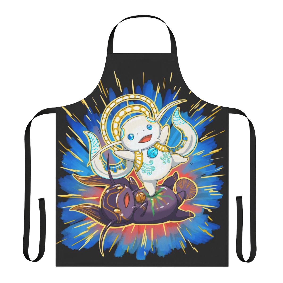 Namazu anime inspired kick apron featuring Hydaelyn and Zodiark symbols