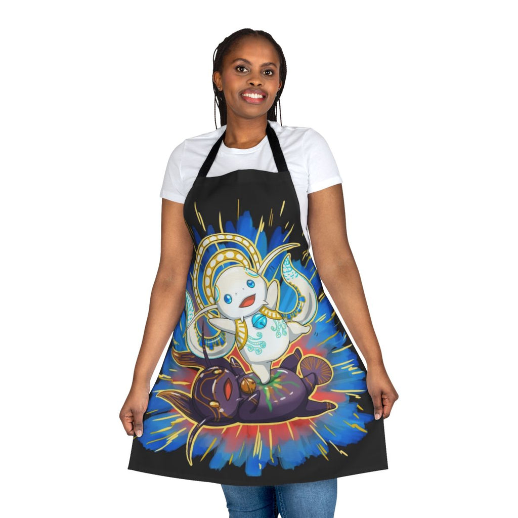 Namazu anime inspired kick apron featuring Hydaelyn and Zodiark symbols