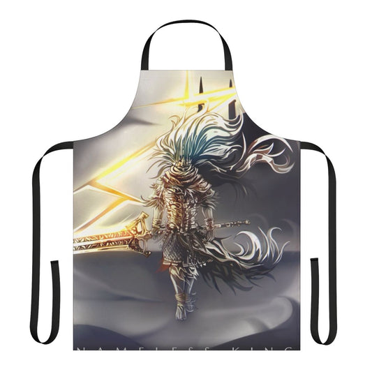 Nameless King inspired dark fantasy apron for video game fans