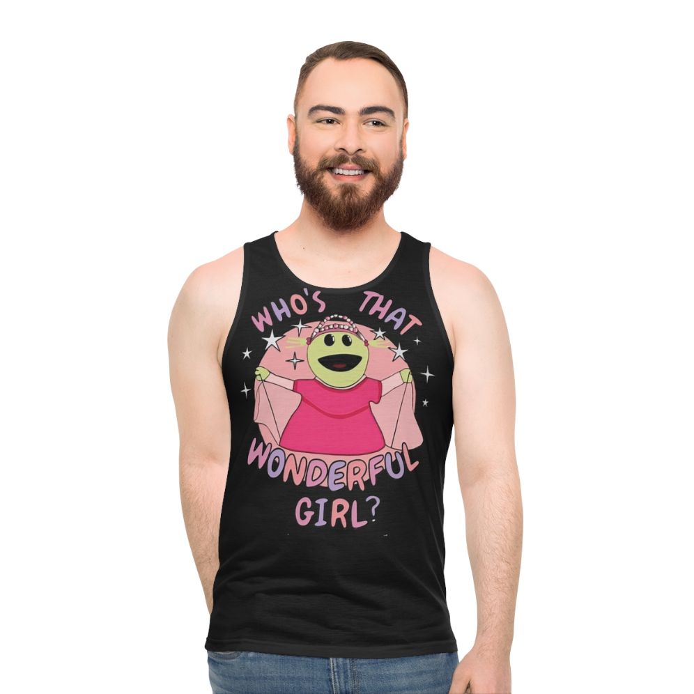Nanalan "Who's That Wonderful Girl" Peepo Unisex Tank Top