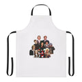 A stylish apron featuring designs inspired by the classic TV show "The Nanny"