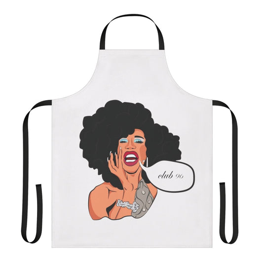 Naomi Smalls inspired apron with Club 96 design
