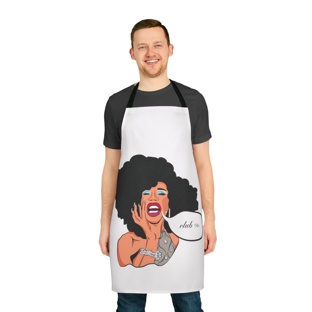 Naomi Smalls inspired apron with Club 96 design