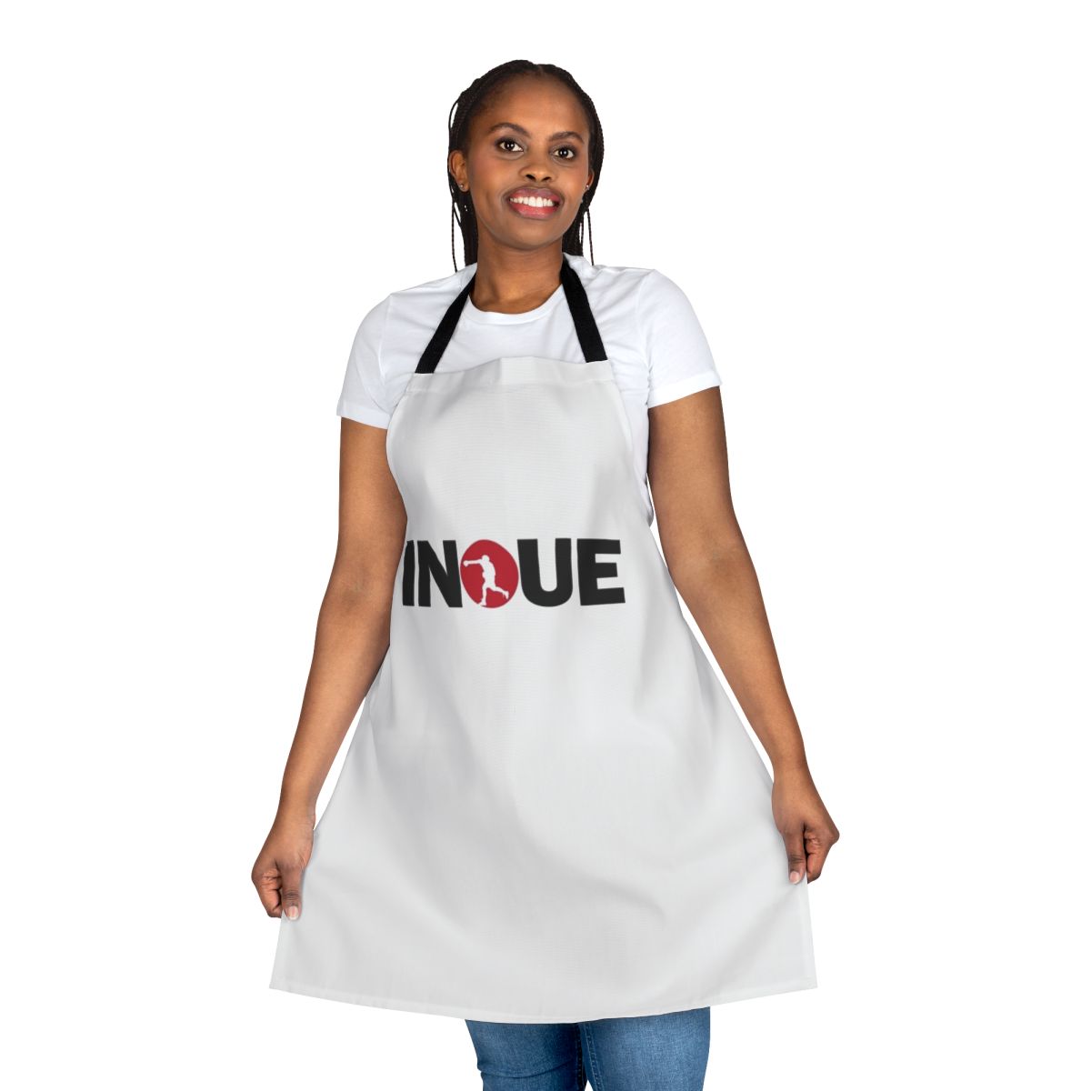 Naoya Inoue inspired boxing-themed apron with graphic design