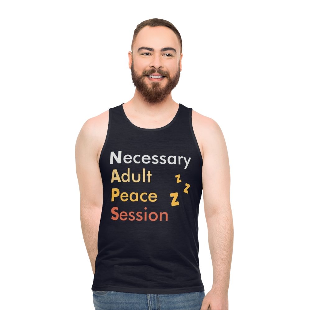 Naps Necessary Adult Peace Session Unisex Tank Top