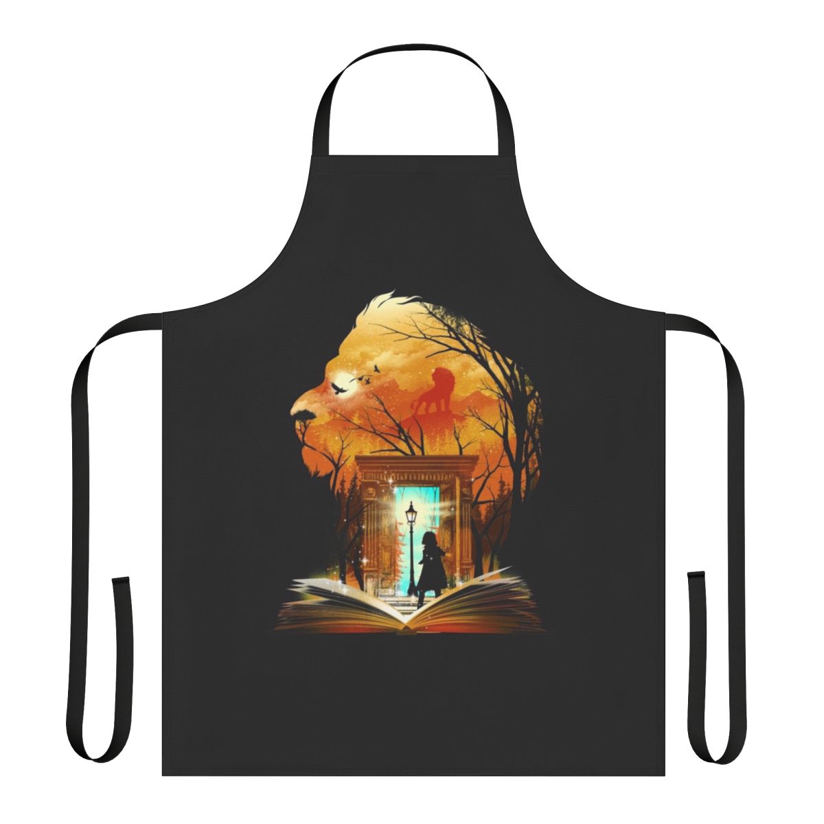 Courage Dear Heart Narnia-inspired apron for book lovers and movie fans
