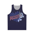 Narwhal power unisex tank top