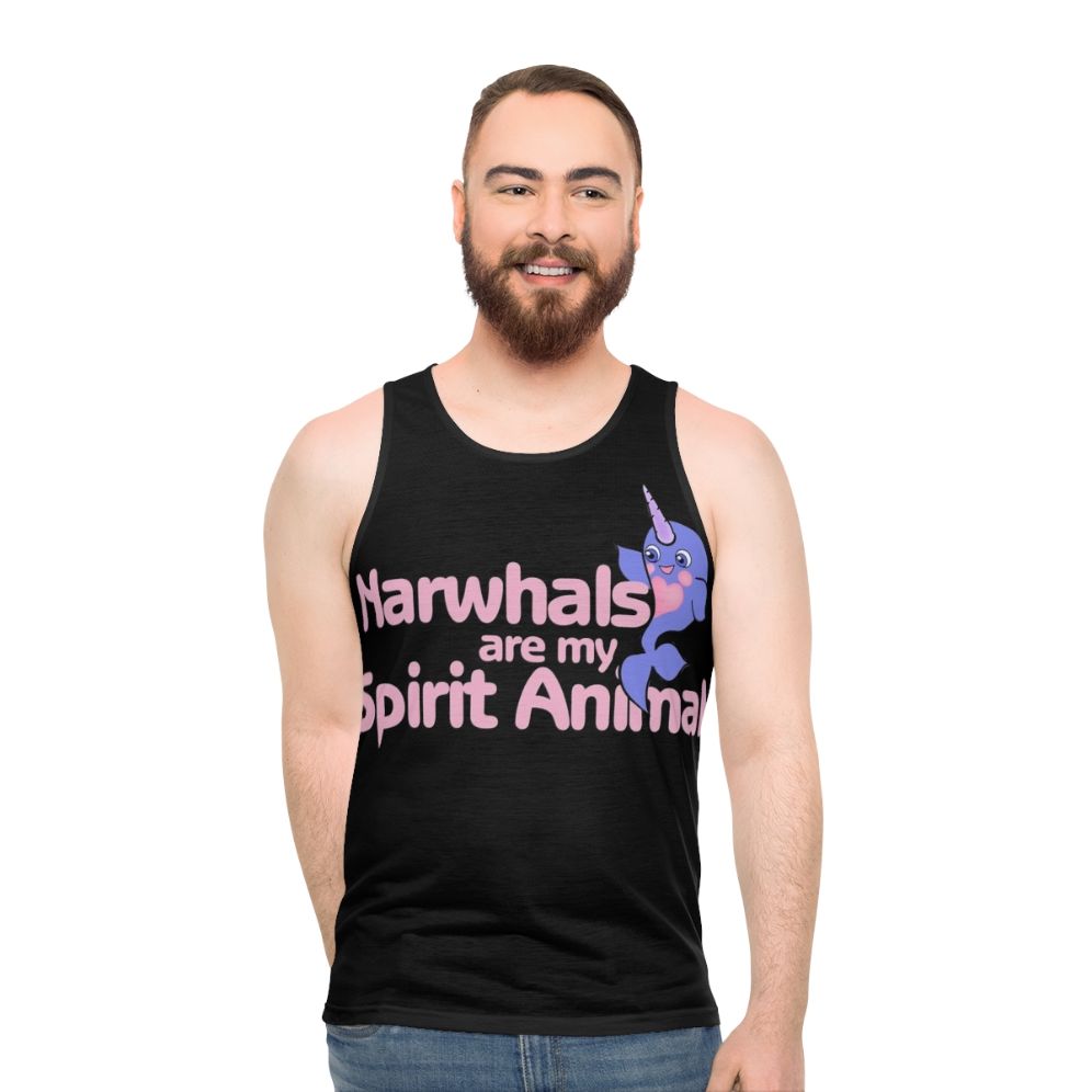 Narwhal Spirit Animal Unisex Tank Top