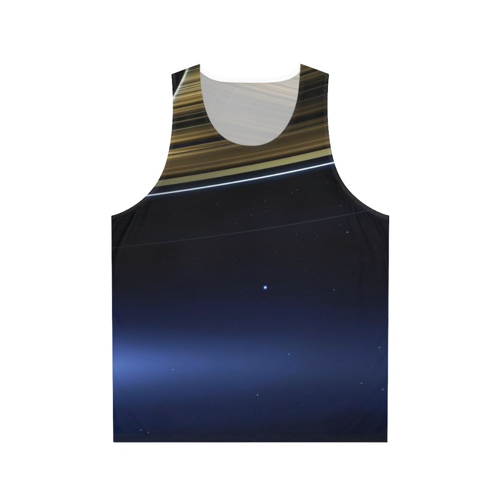 Nasa Pale Blue Dot Cassini Saturn Unisex Tank Top