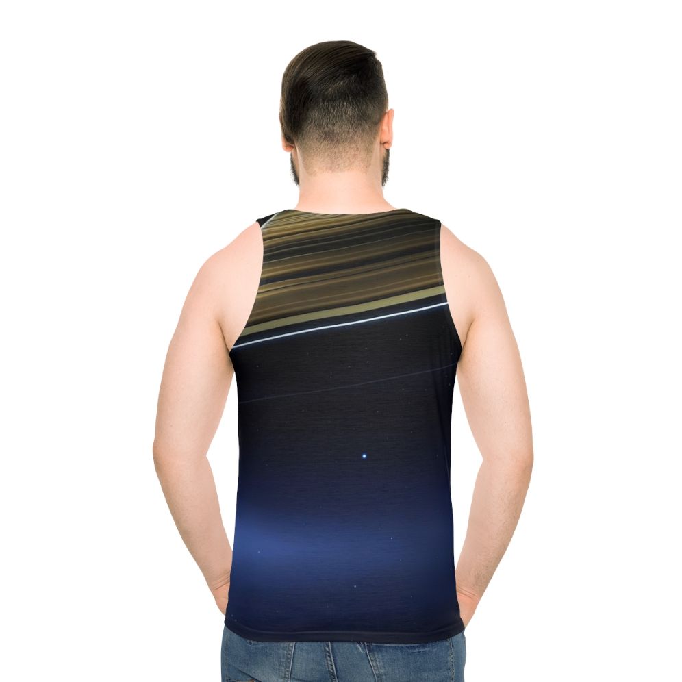 Nasa Pale Blue Dot Cassini Saturn Unisex Tank Top