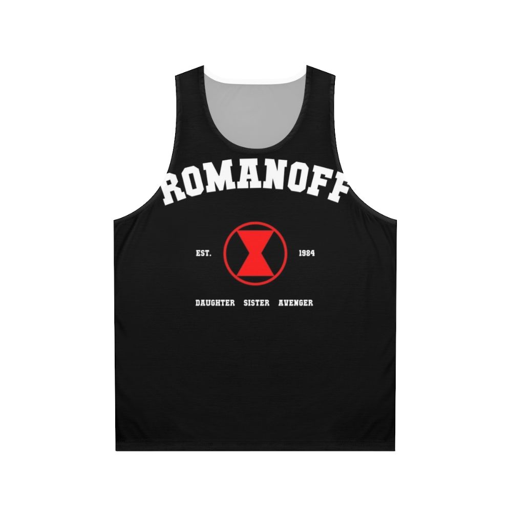 Natasha Romanoff Black Widow Marvel Unisex Tank Top