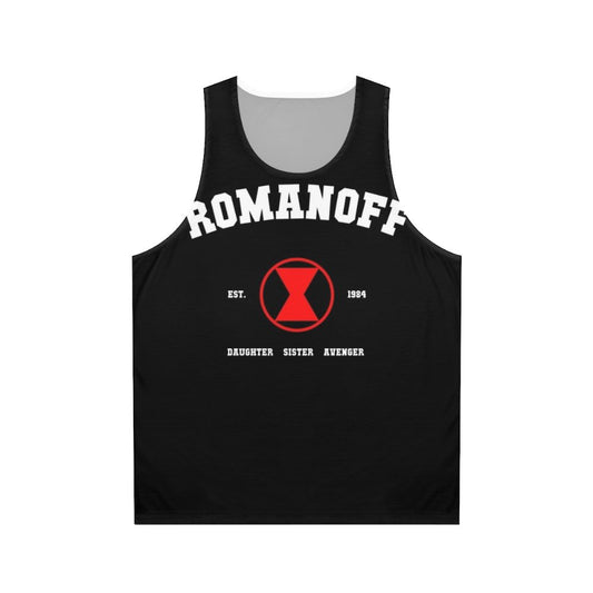 Natasha Romanoff Black Widow Marvel Unisex Tank Top