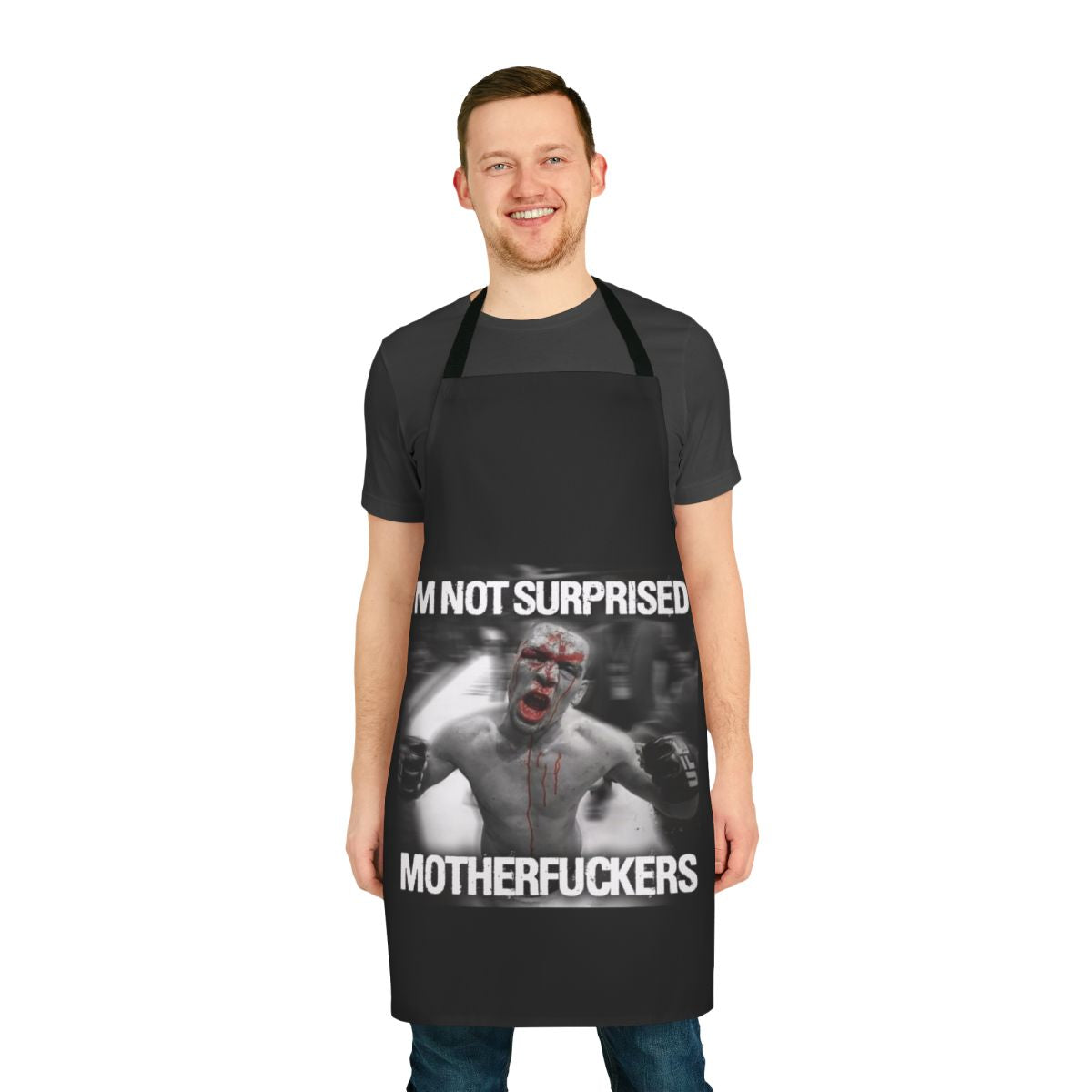 Nate Diaz Inspired Apron, MMA Fighter Apron