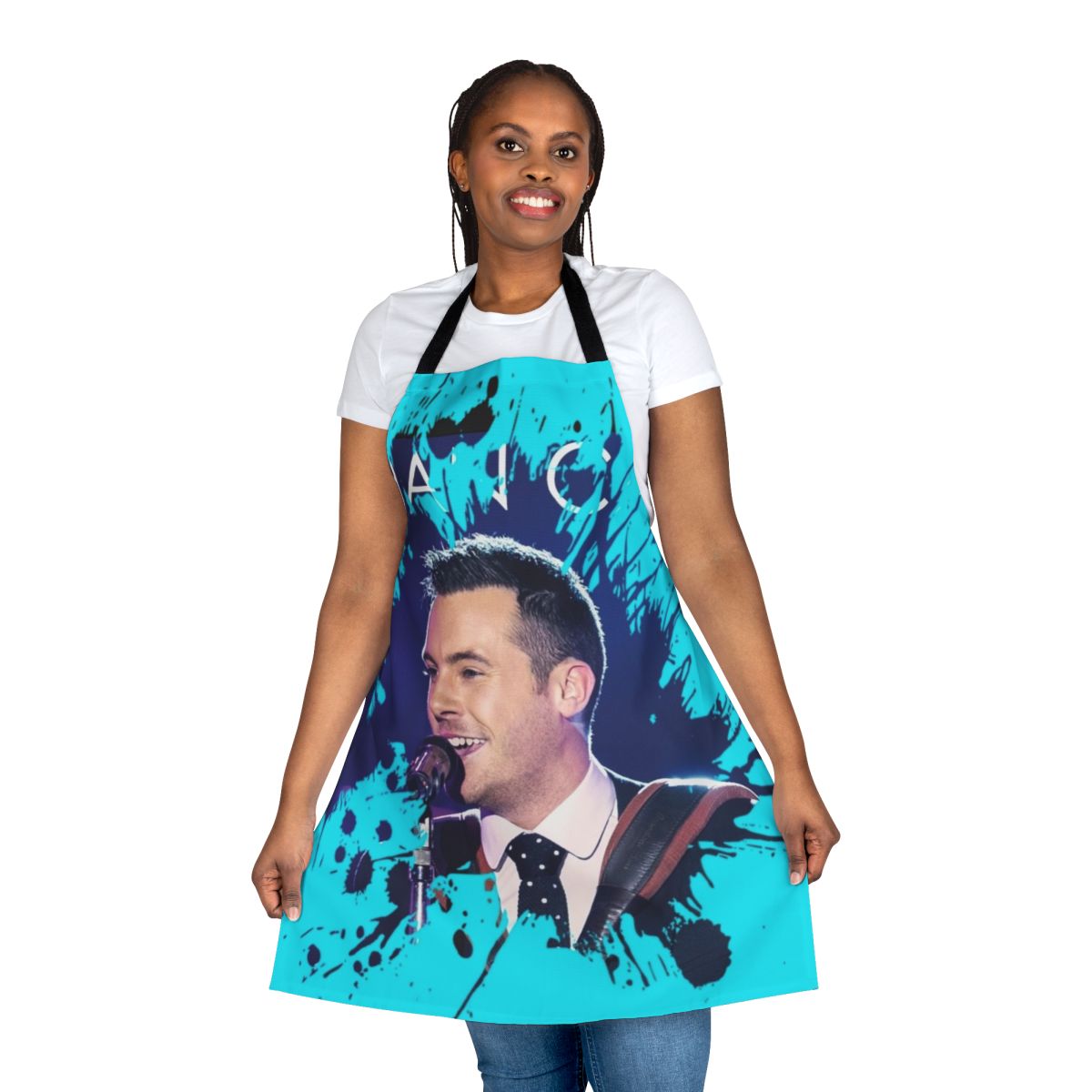 Nathan Carter 2020 concert tour fan apron with musician performing on stage
