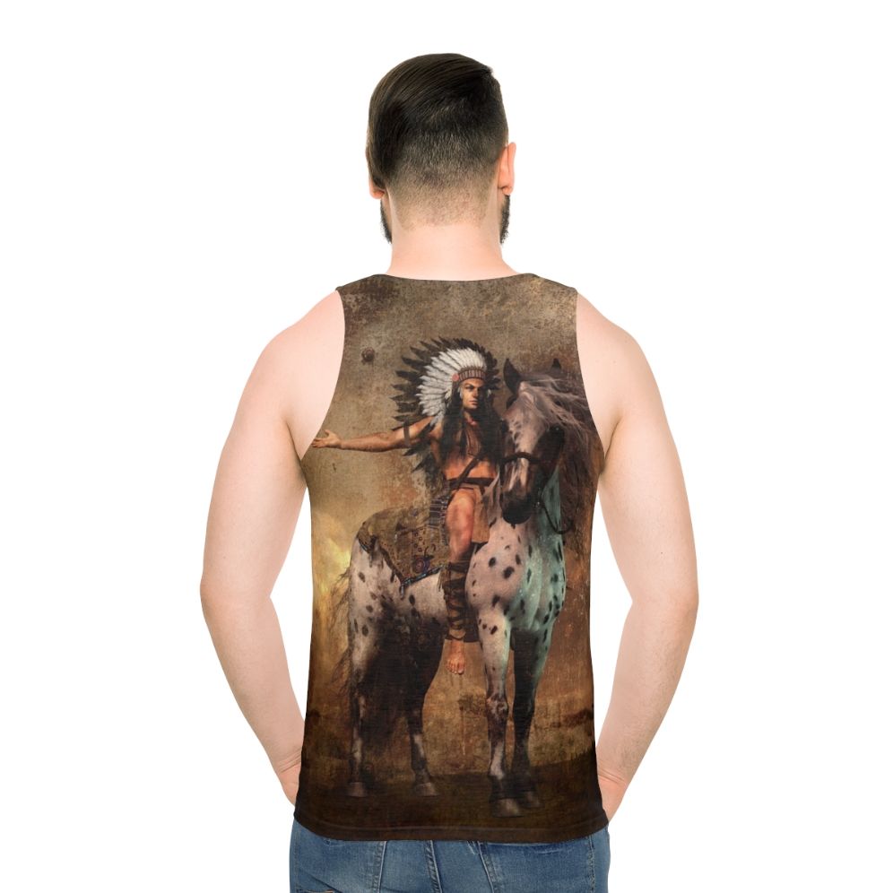 Native American Chief Design Unisex Tank Top