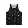 Native Australian bees pattern unisex tank top