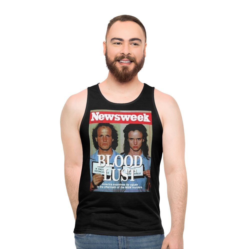 Vintage-inspired "Natural Born Killers" unisex tank top