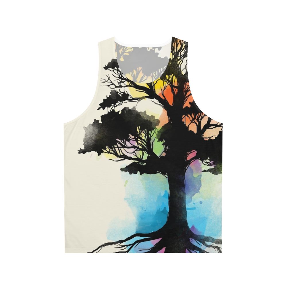 Natural Source Unisex Watercolor Artsy Tank Top
