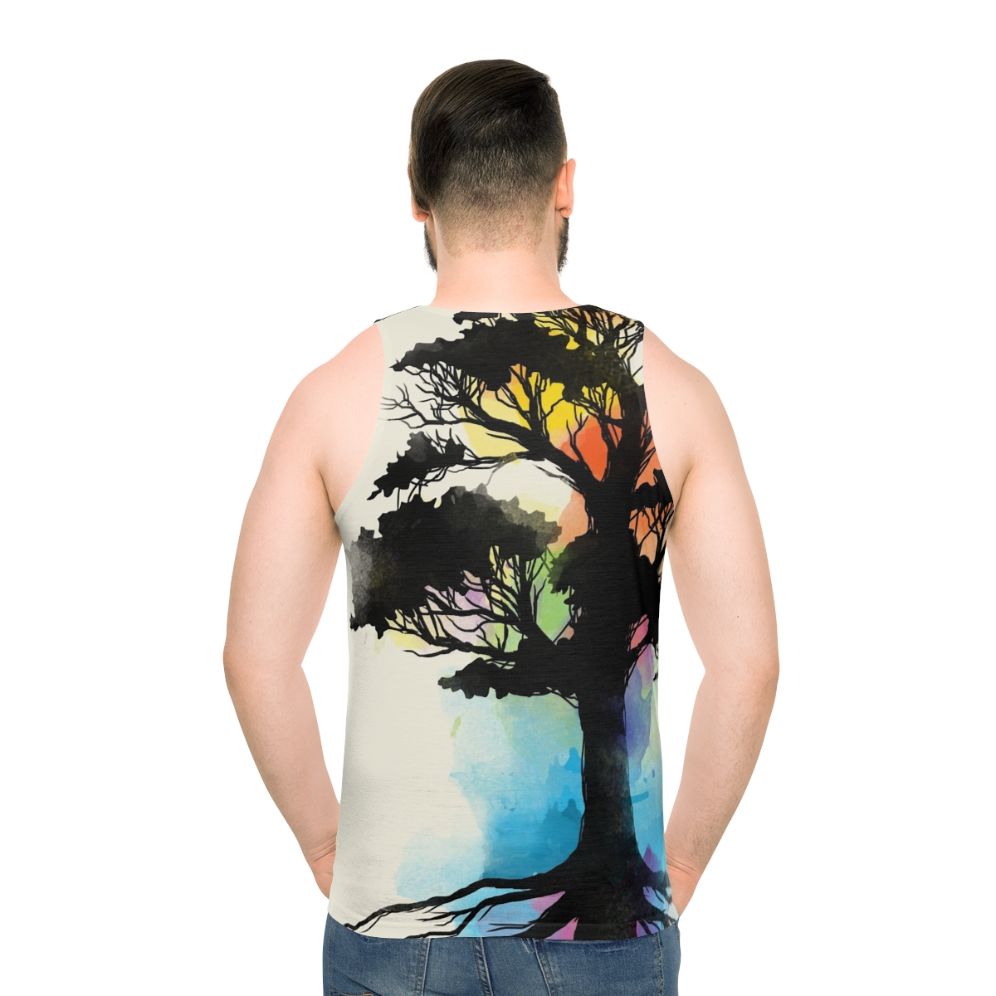 Natural Source Unisex Watercolor Artsy Tank Top