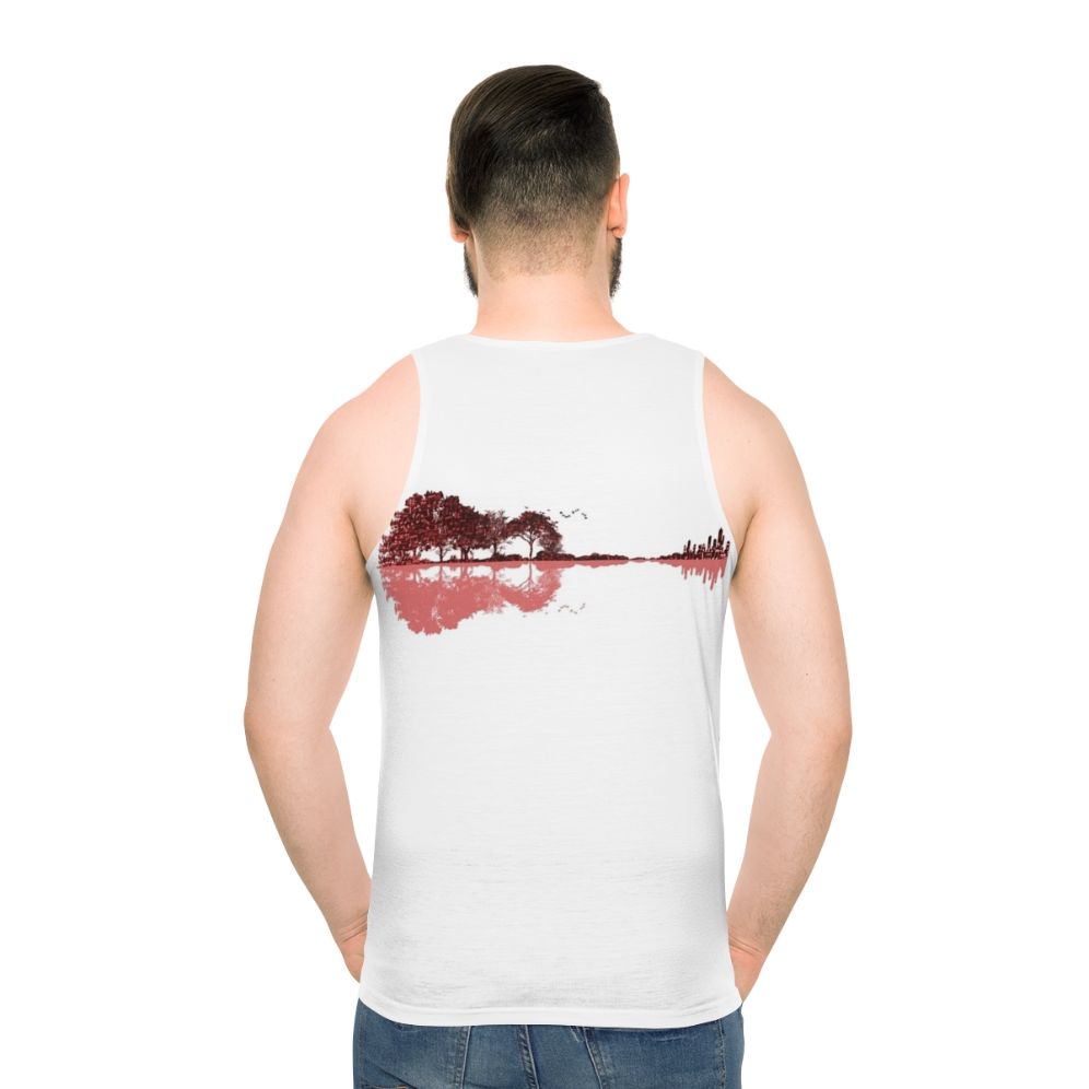 Nature guitar musical notes unisex tank top