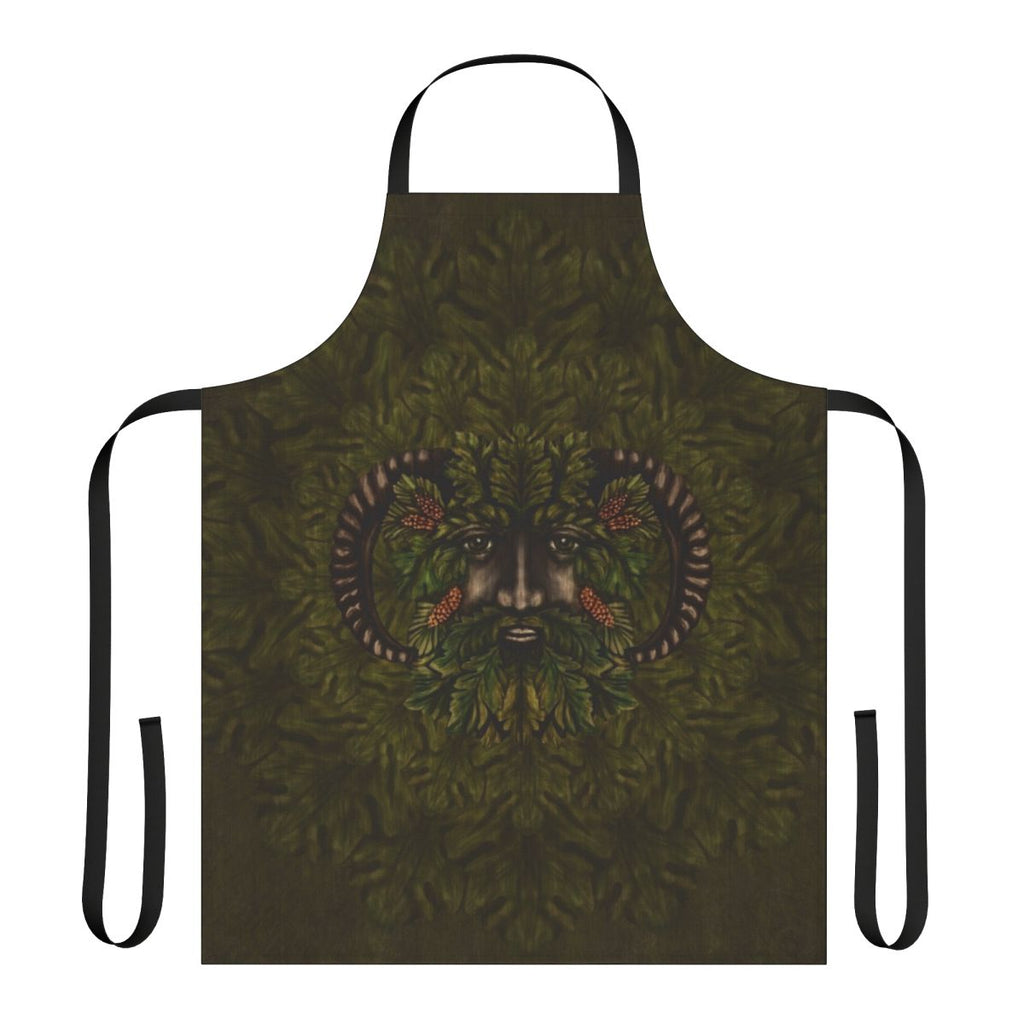 Green Man Foliate Head Nature-Inspired Apron
