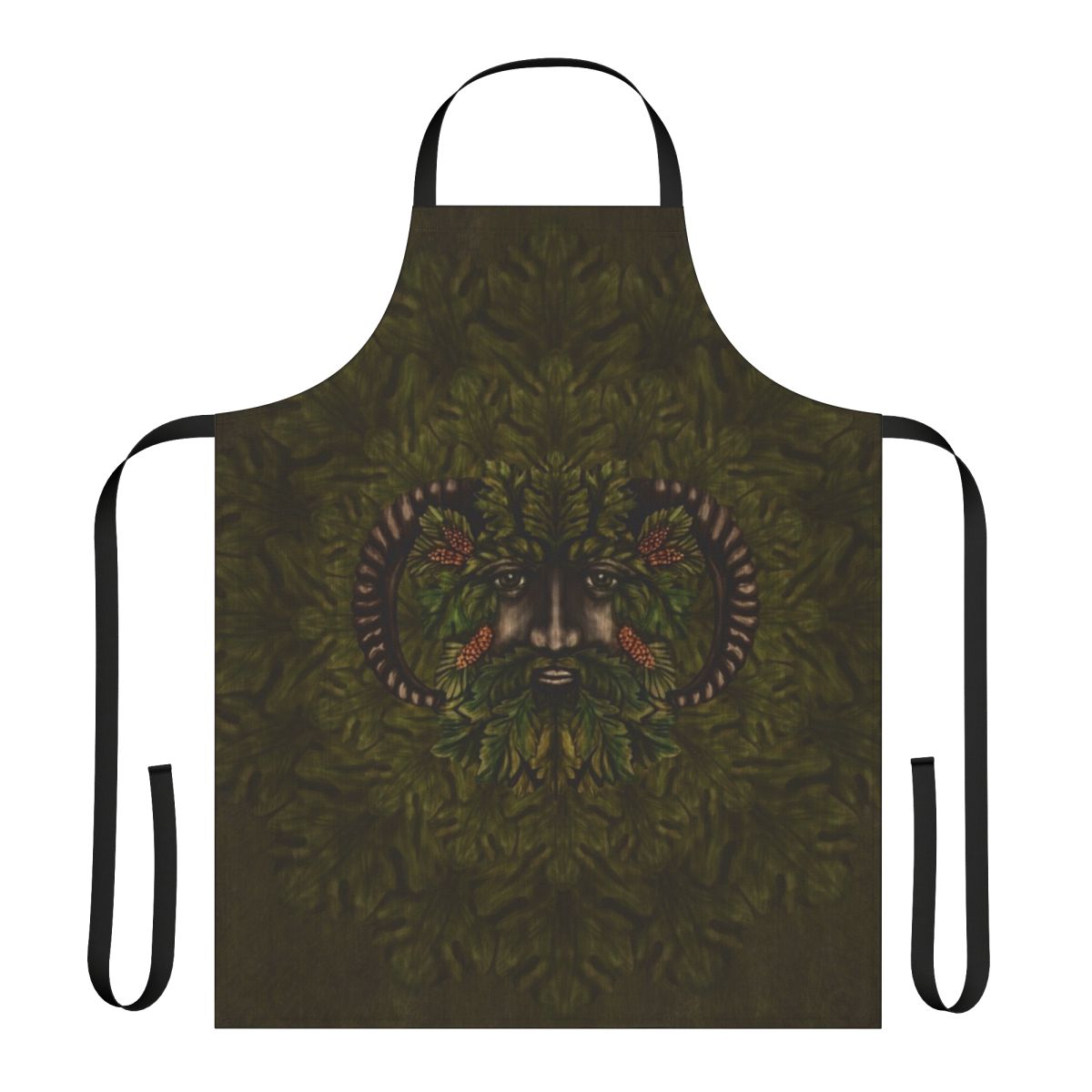 Green Man Foliate Head Nature-Inspired Apron