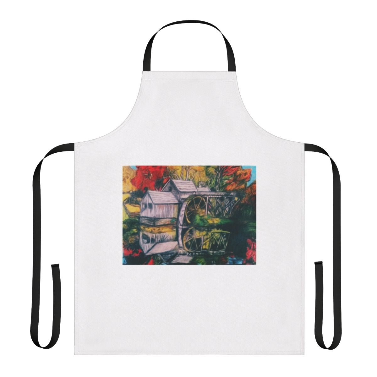 Vibrant nature-themed apron with "Sunny Came Home" design