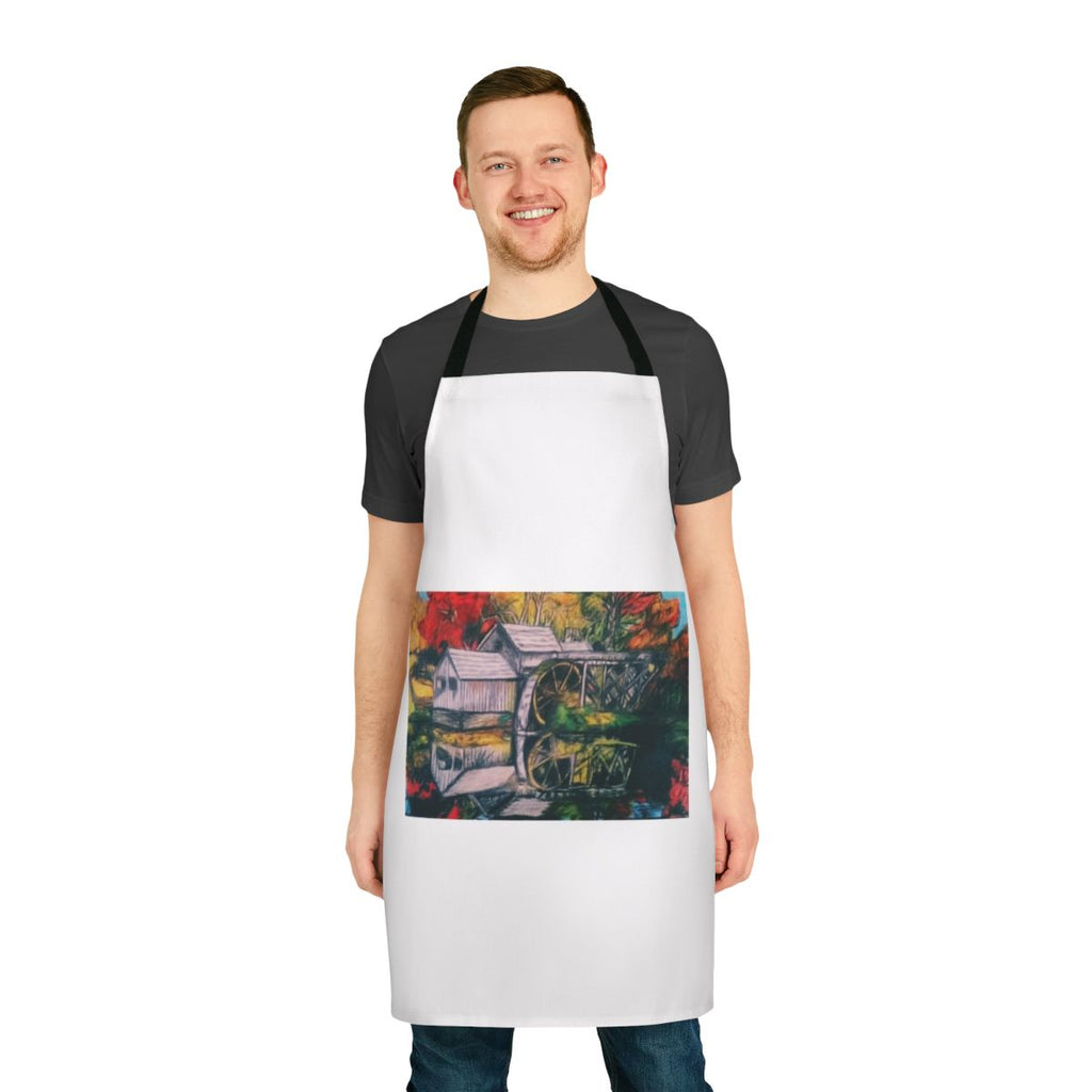 Vibrant nature-themed apron with "Sunny Came Home" design