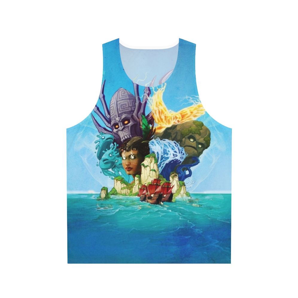 Nature inspired unisex spirit island graphic tank top