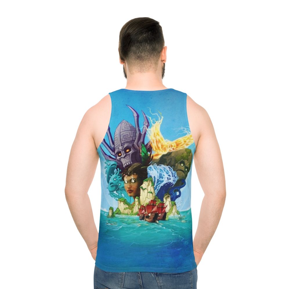 Nature inspired unisex spirit island graphic tank top