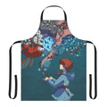 Nausicaa-inspired fantasy apron with bugs and glowing patterns