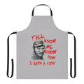 Jaws-themed apron with nautical design and fisherman quotes