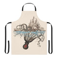 Apron featuring a nautical kraken or sea monster design