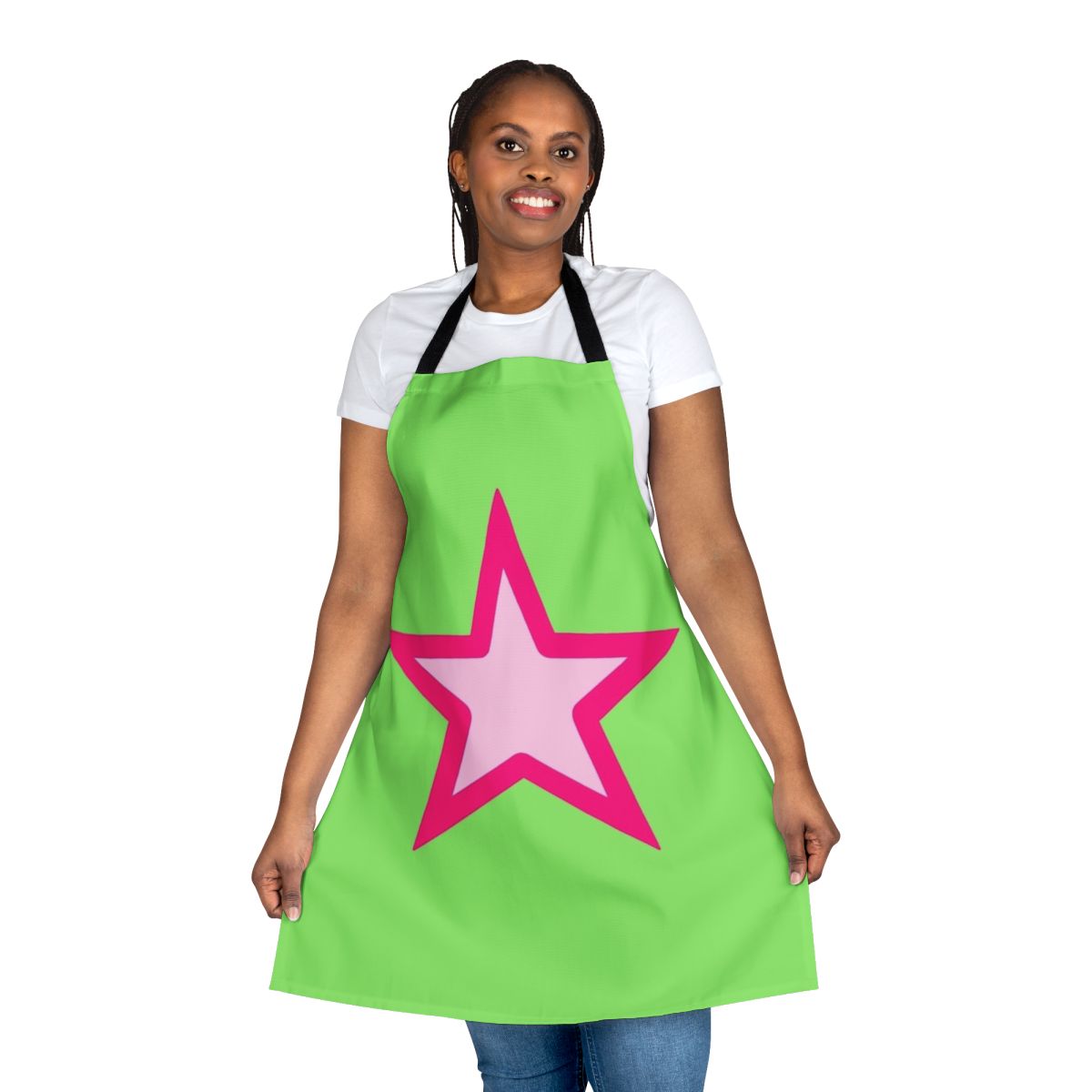 Spongebob-themed apron with a sea star savior design