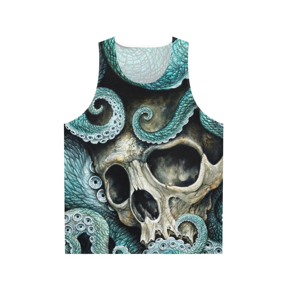 Nautical Undersea Macabre Artwork Unisex Tank Top