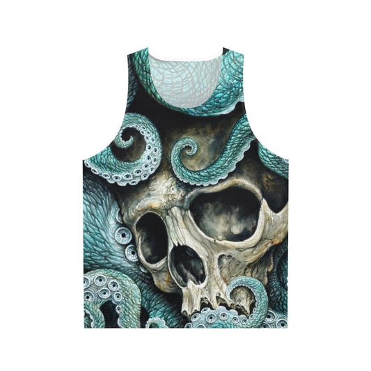 Nautical Undersea Macabre Artwork Unisex Tank Top