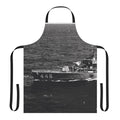 Navy inspired apron featuring the USS Radford DD-446 destroyer