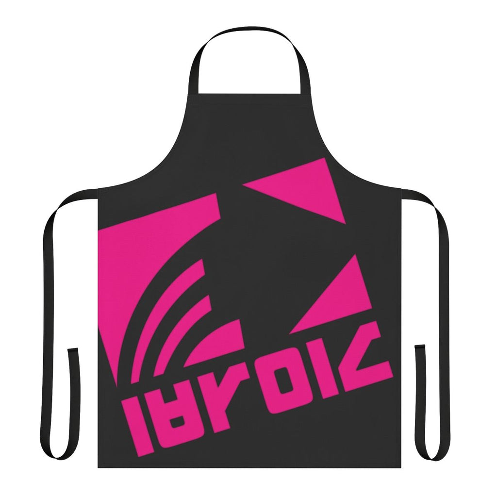 Navy apron with Deca logo, inspired by the Splatoon video game series