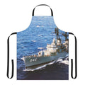 Navy-themed apron featuring the USS Edson DD 946 destroyer motif