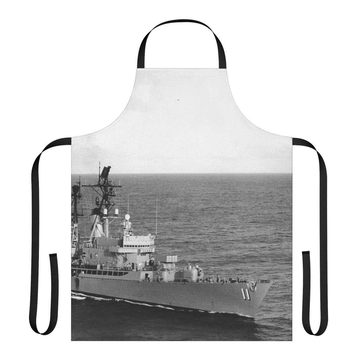 Navy-Inspired USS Mahan Apron featuring the ship's name and number