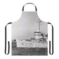 Navy apron featuring the USS Skylark ASR 20 ship design, perfect for submarine rescue enthusiasts